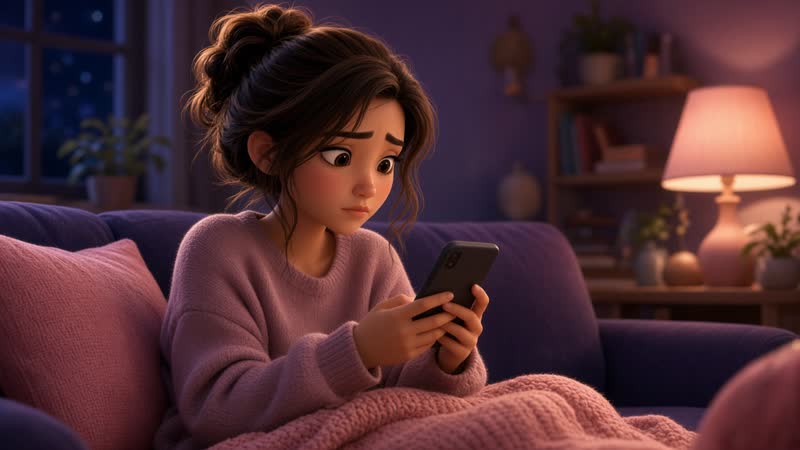Person drafting a calm text to ask about exclusivity